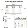 Espird Bathroom Vanity Light Fixtures Brushed Nickel, 3 Lights Bathroom
