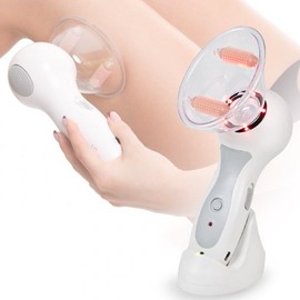 Adore Better Living Cellulles Force II Elektro-Anti-Cellulite-Gerät basiert auf der Technologie der Vakuumtherapie, Weiß