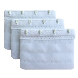 Chanie Women Pack of 3 Soft Comfortable 4 Hooks Bra Extender,2.4"x 3.0"