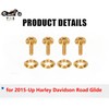 TDZ Gold Titanium Windshield Bolts, Windscreen Screws, Fairing Bolts for