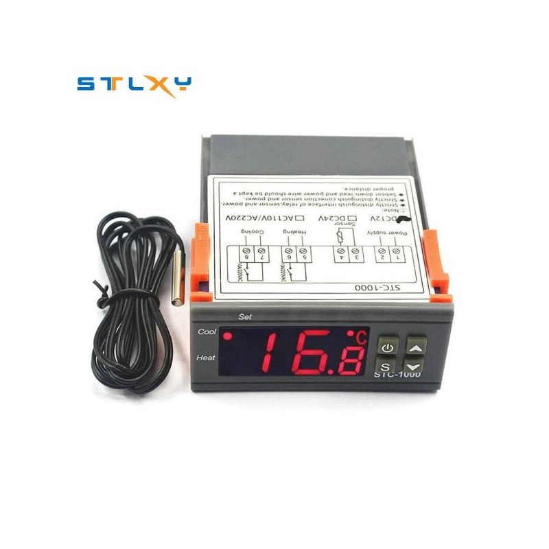STC 1000 LED 디지털 220V 인큐베이터 난방 24V 컨트롤러 냉각
