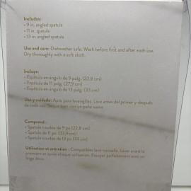 Wilton Navy Blue and Gold Icing Spatula Set 3-Piece Set NÉW IN BOX Free Shipping