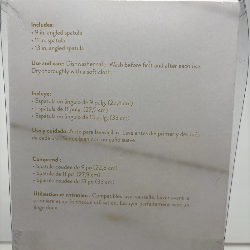 Wilton Navy Blue and Gold Icing Spatula Set 3-Piece Set