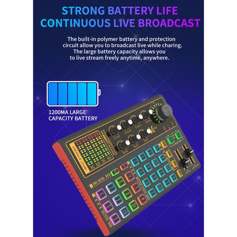 Docooler Sound Mixer Board, Sound Effect Board Set, Streaming Sound