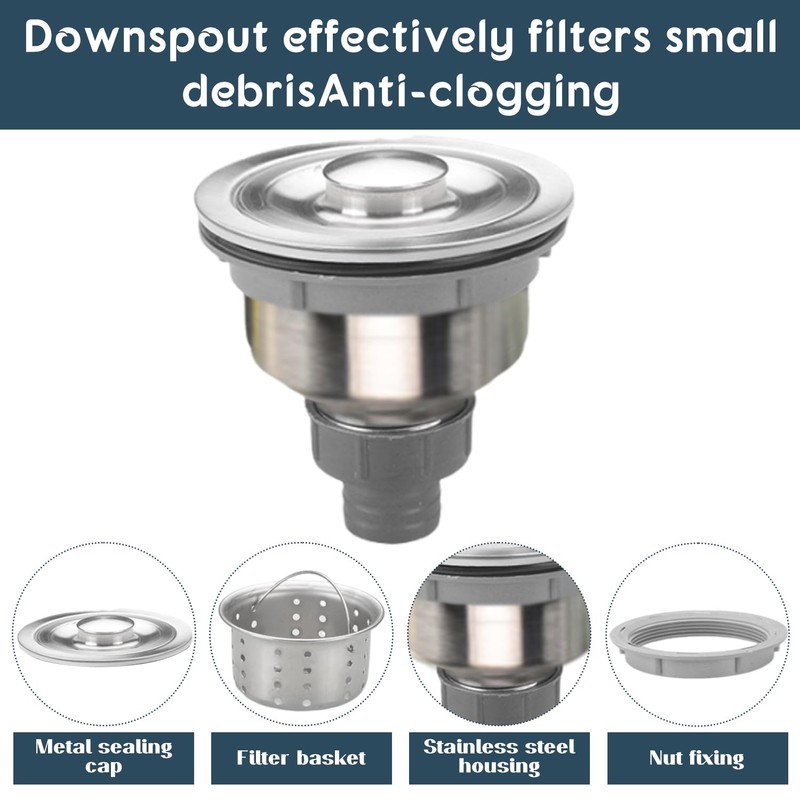Double Sink Waste Siphon, Universal Flexible Kitchen Sink Drain Pipe