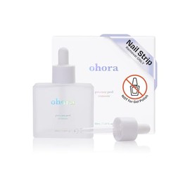 Ohora Easy Peel Remover - Removedor de tiras de uñas de gel semicurado con cuentagotas higiénico, fórmula nutritiva no seca, vegana, libre de crueldad