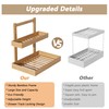 Wisuce Essentials Bamboo Under Sink Organizer and Storage, 2 Tier