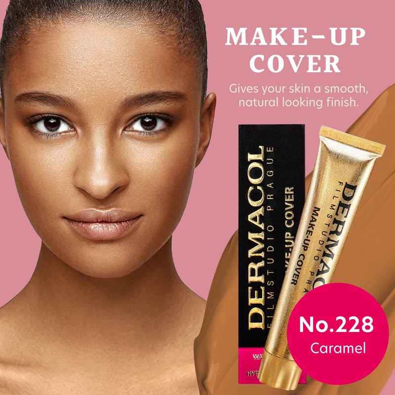 Dermacol - Full Coverage Foundation, Liquid Makeup Matte Foundation with