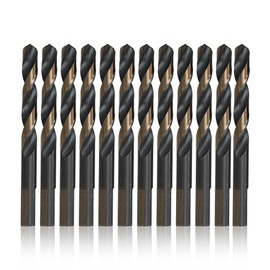 Drill America 1/8" High Speed Steel Contractor Grade Split Point Drill Bit with 3-Flat Shank (Pack of 12)