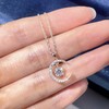 TIANYU GEMS 0.5 Ct Moissanite Necklace For Women Star and