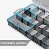 Multi Compartment Parts Box Removable Divider Transparent Plastic 18 Grids