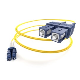 SpeedaLite Fiber Optic Cable Single Mode 9/125 DX LC-SC 2 Meter