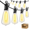 Brightown Outdoor String Lights Patio Lights, 100FT ST38 Shatterproof Dimmable