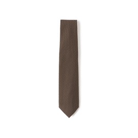 Beams Heart Men's Gun Club Check Necktie, Braun