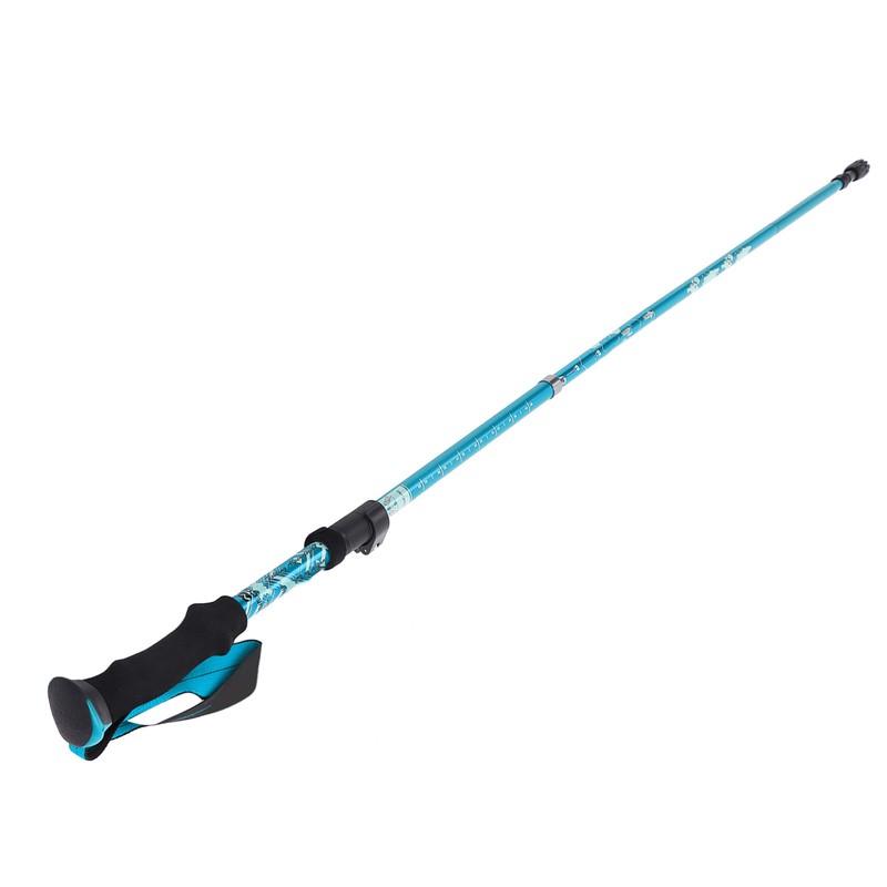 Hiking Pole Aluminium Alloy Telescopic Collapsible Multifunctional Outdoor Walking Stick