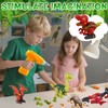 STAY GENT Take Apart Dinosaur Toys for Kids, 4 Packs