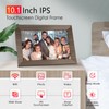 Canupdog WiFi Digital Picture Frame 10.1 Inch, IPS Touch Screen