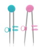 2Pairs Chopsticks Training Sailor Moon Chopsticks Reusable Metal Training Stainless