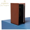 Porta pasaporte de piel genuina. Funda para pasaporte y visa