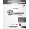 Lock Proforza CPF1-10S-US32D Manija tubular Calabria función de paso, acero