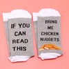 LEVLO Funny Chicken Nugget Gift If You Can Read This