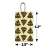 Cute Poop Pattern Luggage Card Suitcase Carry-On ID Tag