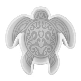 Turtle with Tribal Print Freshie Silicone Mold | Size 4" Wide x 2" Long x 1" Deep | Sea Turtle | Tribal Turtle Mold for Freshie, Soap, Resin, Candles for Aroma Beads Heat Resistant