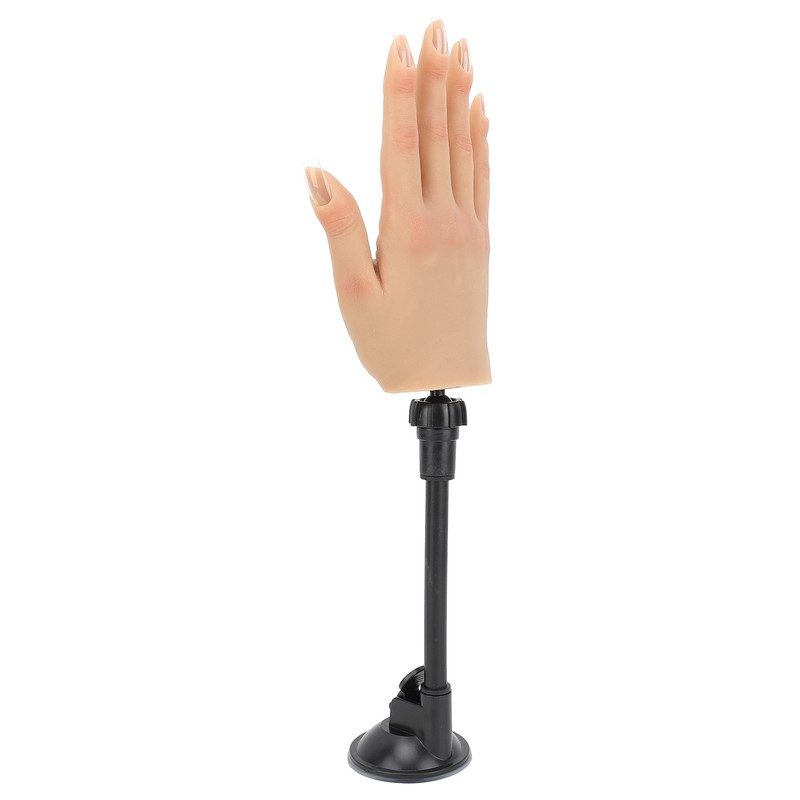 Nail Training Practice Hand Professional Bendable Silicone Female Mannequin Hand