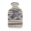 OLIVIA ROCCO Hot Water Bottle with Soft Fleece Cover Large