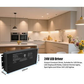 AMAZING POWER 24V LED Driver Dimmable 100W, Power Supply, AC to DC Transformer for LED Lighting, Compatible with ELV, TRIAC dimmers, UL Listed