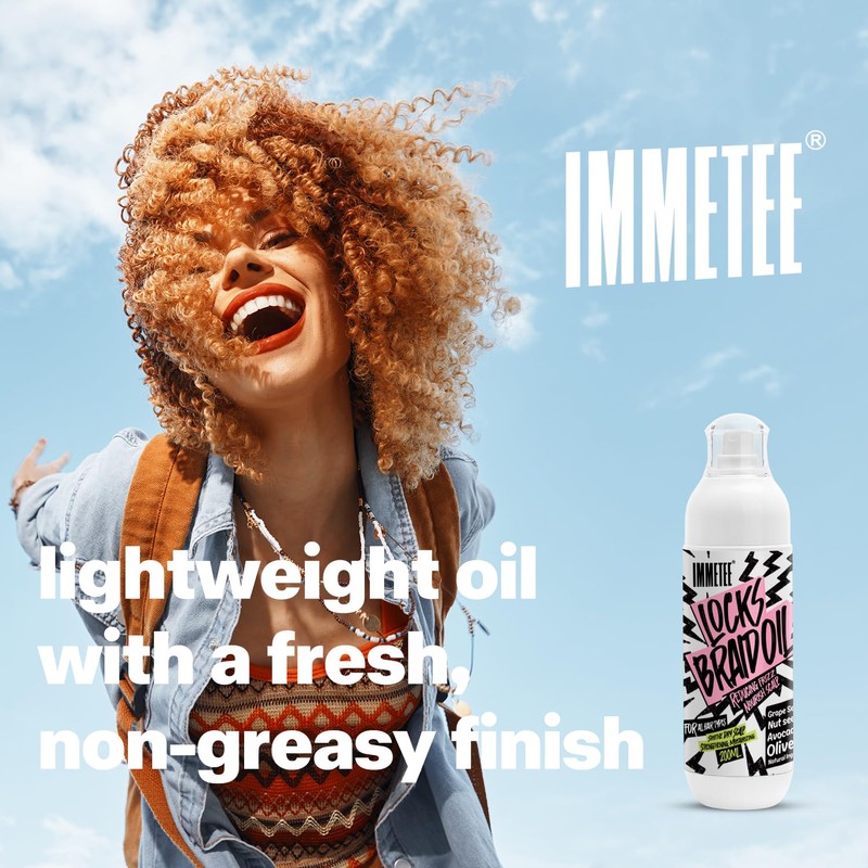 immetee Braid Oil, Braid Spray Frizzy Control Nourish Achy Scalp