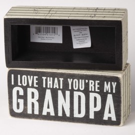 Primitives by Kathy Pinstripe Trimmed Box Sign, 5.50" x 2.50"