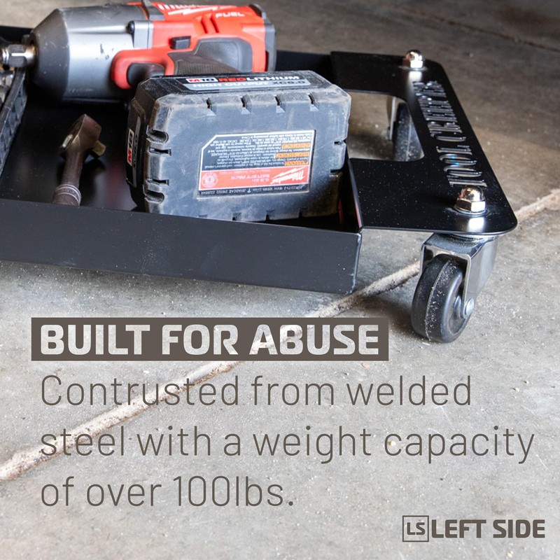 Tool Creeper Metal Rolling Tool Tray