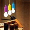 8PCS Portable LED Bulb Light Battery Operated Pull Rope Lamp