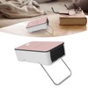 Mini Space Heater Pink Fast Heating Rotatable Holder Anti Slip
