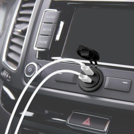 LogiLink PA0330 - KFZ/LKW Einbau-Ladeadapter mit 1x USB-A & 1x USB-C, 60 W, PD (Power Delivery) & QC 3.0 (Quick Charge)