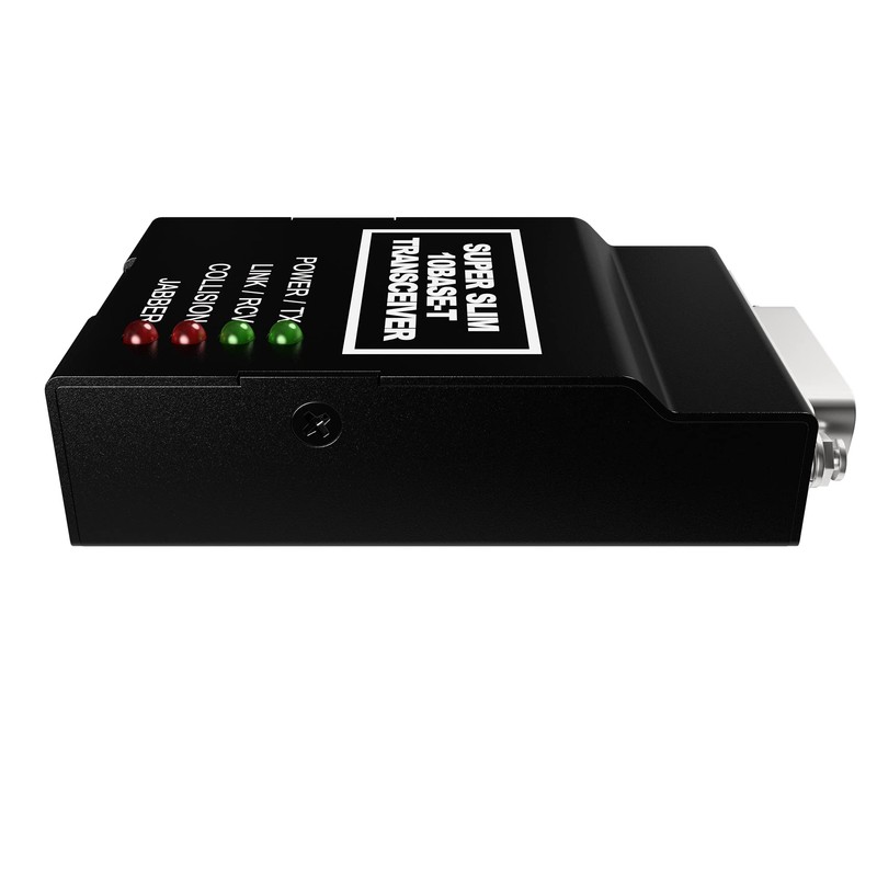10Base-T RJ45 to 10Base-5 DB15M AUI Type Media Converter |