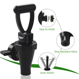 6Pcs 03260.0002 Faucet Kit for Tea Dispenser Replacement Parts for Tea Urn Beverage Dispenser Tea Faucet Kit with 6 Wing Nuts and 6 C-Rings by GWENBHMTOOL