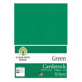 Green Cardstock - A4-210mm x 297mm - 176g/m² - 50 Sheets