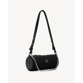 NEWBELLA COSY Women's Cylinder Evening Bags HandBag Shoulder Bags Clutch Purse Black