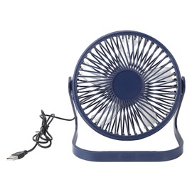 Small Air Circulator Fan 2 Adjustable Speed Blue Portable Rechargeable USB Desk Tabletop Cooling Fan for Dormitory Outdoors 6in