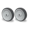 Abrollwerk Set of 2 Installation Wheel 150 mm Axle Apparatus
