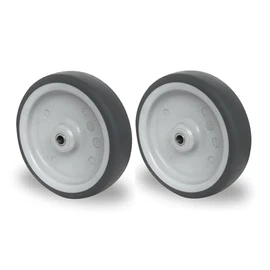 Abrollwerk Set of 2 Installation Wheel 150 mm Axle Apparatus Roller T.P.E. Sliding Bearing Transport Wheels