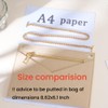 WADORN 1 Set Purse Organizer Insert Conversion Kit with Gold