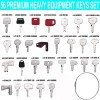 WAHLINPARTS 56 Construction Equipment Master Ignition Keys Set CAT Case