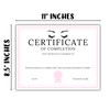 Eyelash Extension Lash Course Completion Certificate 50pk 8.5x11” Certified Artist