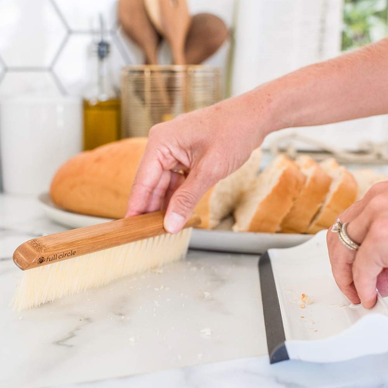 Full Circle Crumb Runner, Counter Sweep and Squeegee, Compact Brush