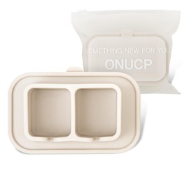 ONUCP Silicone Suction Toothbrush Holder - 2 Slots | Wall-Mounted, Reusable Bathroom Organizer for Home & Travel - Sand Beige
