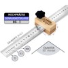HOLZWURM Marking Gauge with Stainless Steel Metal Ruler, 300 mm