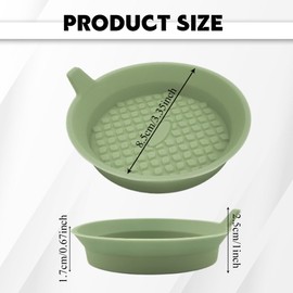 HQRNYP 2PCS Car Cup Holder Coaster, Automotive Cup Holders, Silicone Non-Slip Vehicle Cup Holder Insert Coaster, Car Accessories Waterproof Sift-Proof Spill Holders for SUV Sedan Truck (Light Green)